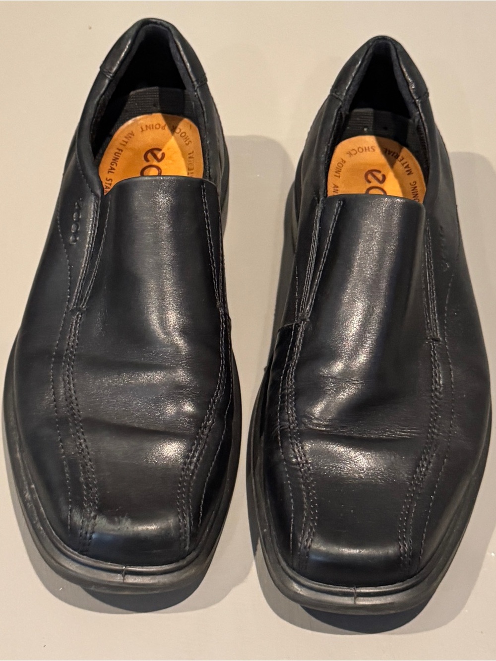 ECCO Helsinki Slip-On Men's Black Leather Loafers